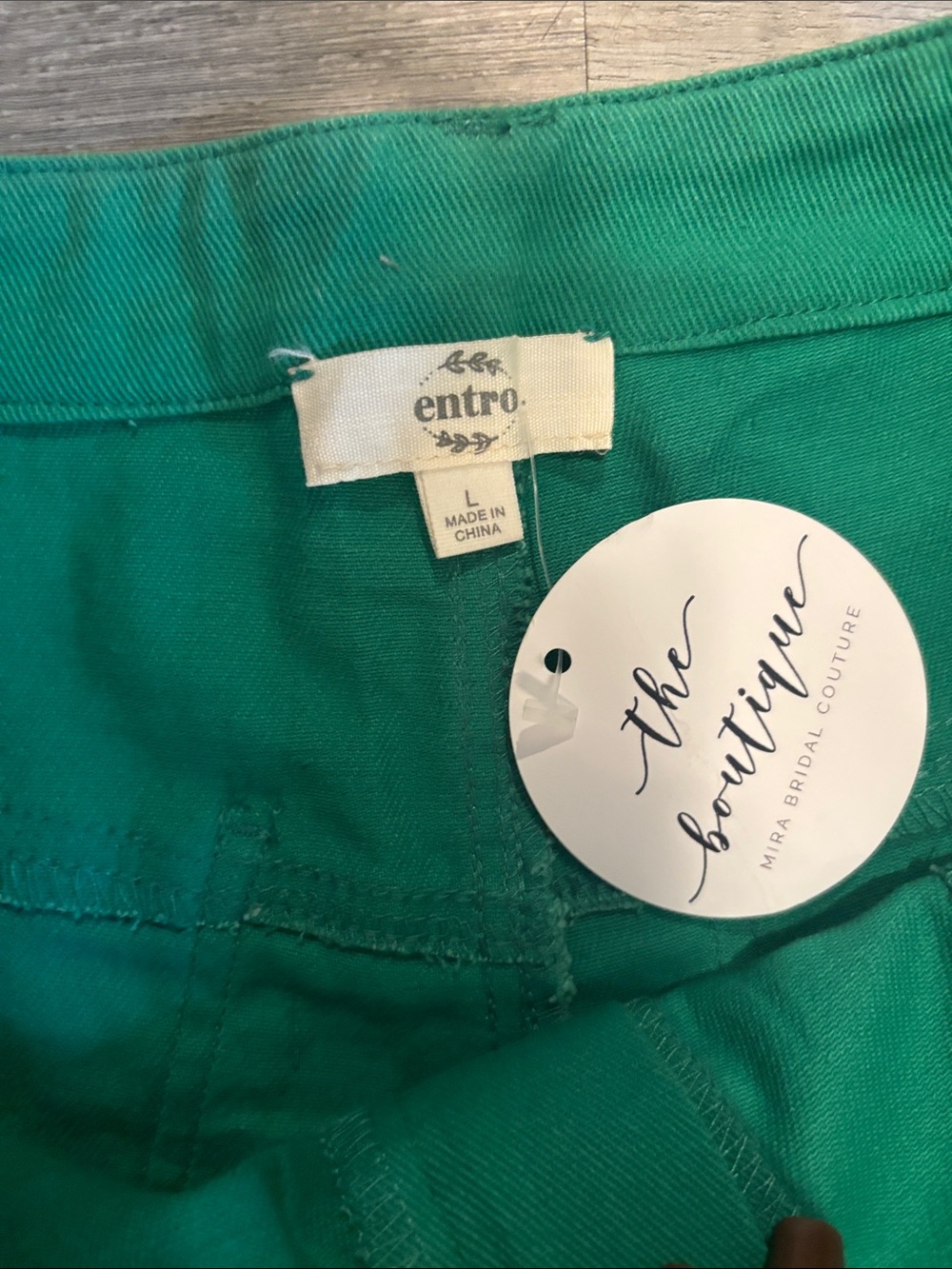 entro Green Flare Jeans - NWT - Picture 2 of 4